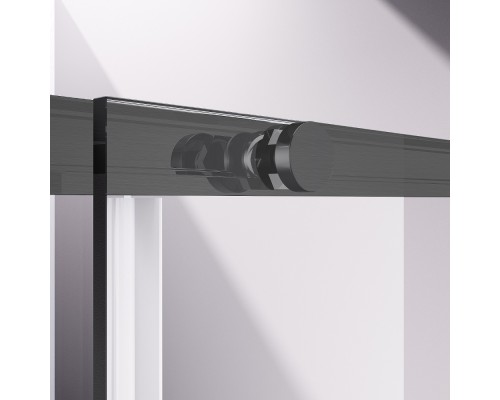 Душевая дверь Vincea Slim-N VDS-4SN130CLGM, 130, вороненая сталь, стекло прозрачное