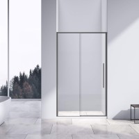 Душевая дверь Vincea Slim-N VDS-4SN130CLGM, 130, вороненая сталь, стекло прозрачное