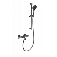 Смеситель для ванны с душем и термостатом Wonzon&Woghand, Темный графит