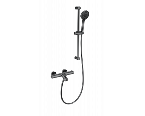 Смеситель для ванны с душем и термостатом Wonzon&Woghand, Темный графит