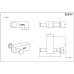 Крючок Black&White Gravity, GA-9601C, двойной, для ванной комнаты, хром