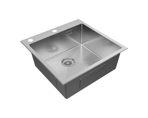 Кухонная мойка Paulmark Kroner-Edge 51 PM775151-BS Брашированная сталь