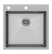 Кухонная мойка Paulmark Kroner-Edge 51 PM775151-BS Брашированная сталь