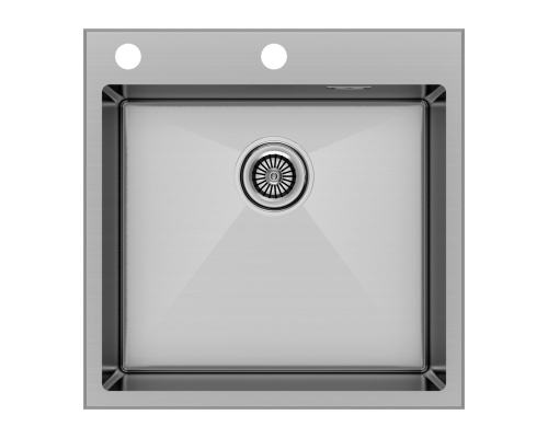 Кухонная мойка Paulmark Kroner-Edge 51 PM775151-BS Брашированная сталь