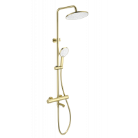 Душевая система с термостатом Wonzon&Woghand, Брашированное золото