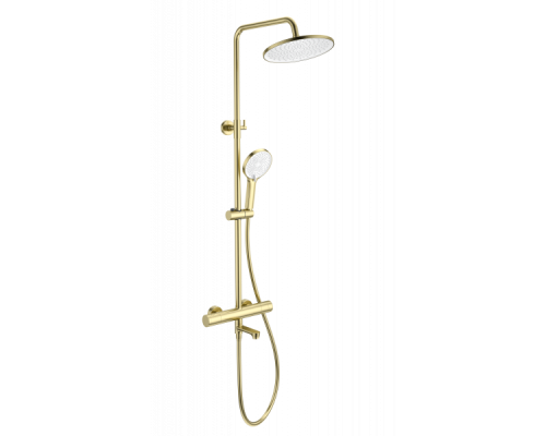 Душевая система с термостатом Wonzon&Woghand, Брашированное золото