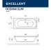 Ванна EXCELLENT Oceana Slim 180x80 "SOFT" (белый)