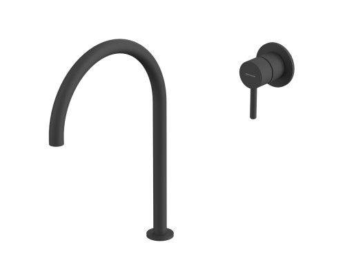 Смеситель для умывальника с выносным управлением Whitecross Y Y1219BL черный мат