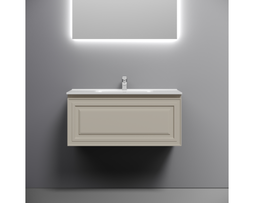 Тумба под раковину подвесная Sancos Very 89х44х40,, с доводчиками, Beige Soft, VR90CE