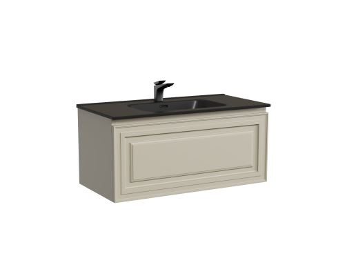 Тумба под раковину подвесная Sancos Very 89х44х40,, с доводчиками, Beige Soft, VR90CE