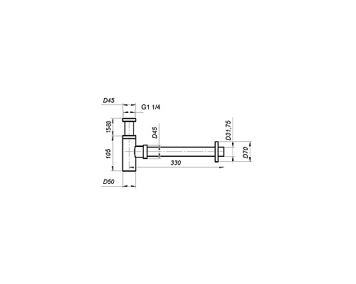 Сифон для раковины BelBagno BB-SMT2-01 Хром Сифон для раковины BelBagno BB-SMT2-01 Хром