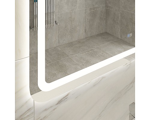 Зеркало Cezares Stylus 140 CZR-SPC-STYLUS-1400-700-TCH-WARM с подсветкой с сенсорным выключателем и подогревом