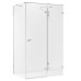 Душевое ограждение NEW TRENDY EVENTA R 90x90x200 хром