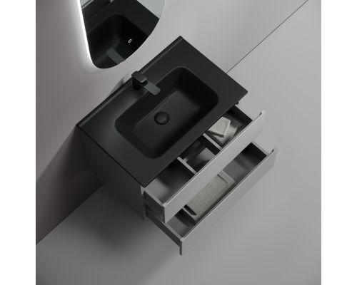 Тумба под раковину подвесная Sancos Folk 69х44х50, с доводчиками, Ergraut soft, FL70ES