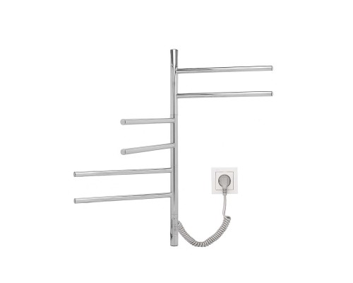 Полотенцесушитель электрический Vincea VTD-1S2CE 43х80 хром таймер