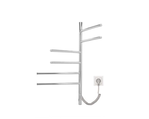 Полотенцесушитель электрический Vincea VTD-1S2CE 43х80 хром таймер