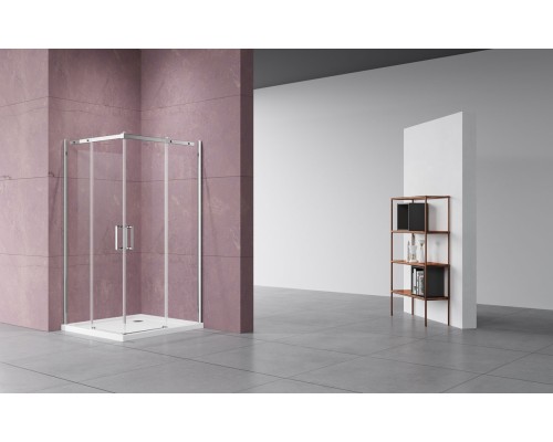 Душевой уголок Vincea Dice VSS-4D900CL 900x900 хром стекло прозрачное