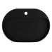 Раковина для ванной накладная 55 см, Uperwood Tanos Quartz, овальная, черная, "космос"