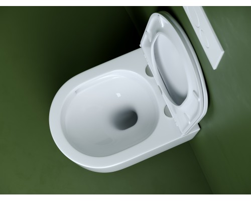 Подвесной унитаз Ceramicanova Ulma безободковый, смыв торнадо