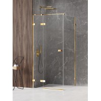 Душевое ограждение NEW TRENDY AVEXA GOLD SHINE L 90x120x200 золото
