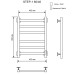 Электрический полотенцесушитель Ника Step-1 60/40 U Черный матовый
