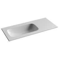 Раковина накладная Ceramicanova Грация (Grace) чаша слева без отв под смеситель 1010x457x137 белый