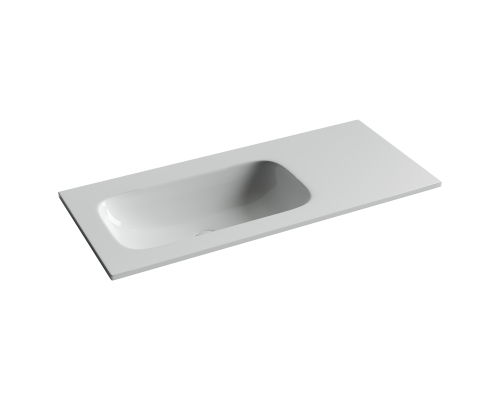 Раковина накладная Ceramicanova Грация (Grace) чаша слева без отв под смеситель 1010x457x137 белый