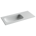 Раковина накладная Ceramicanova Грация (Grace) чаша слева без отв под смеситель 1010x457x137 белый