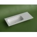 Раковина накладная Ceramicanova Грация (Grace) чаша слева без отв под смеситель 1010x457x137 белый