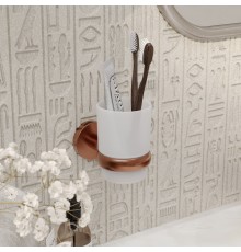 Стакан для ванной Benesque Lumiere 70010706 бронза брашированная