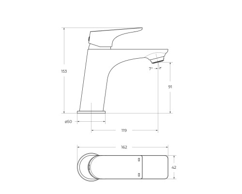 Смеситель для раковины BelBagno Marino MARINO-LVM-CRM-W0 Хром