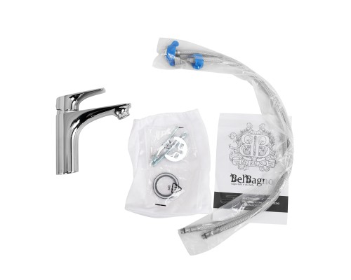 Смеситель для раковины BelBagno Marino MARINO-LVM-CRM-W0 Хром