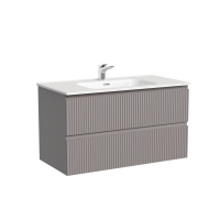 Тумба под раковину подвесная Sancos Snob R 89х44х50, с доводчиками, Doha Soft, SNR90SM