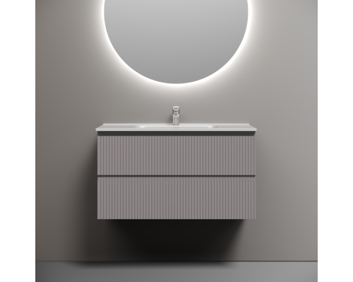 Тумба под раковину подвесная Sancos Snob R 89х44х50, с доводчиками, Doha Soft, SNR90SM