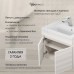 Тумба с раковиной подвесная Uperwood Eva 49х35х43 см, Дуб Харбор Белый