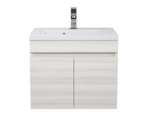Тумба с раковиной подвесная Uperwood Eva 49х35х43 см, Дуб Харбор Белый
