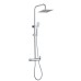Душевая система AQG Alpha, cо смесителем и верхним душем хром
