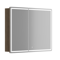 Зеркальный шкаф SANCOS Mirror 990x150х740 мм, с LED подсветкой, дуб чарльстон MI100ECH