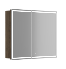 Зеркальный шкаф SANCOS Mirror 990x150х740 мм, с LED подсветкой, дуб чарльстон MI100ECH