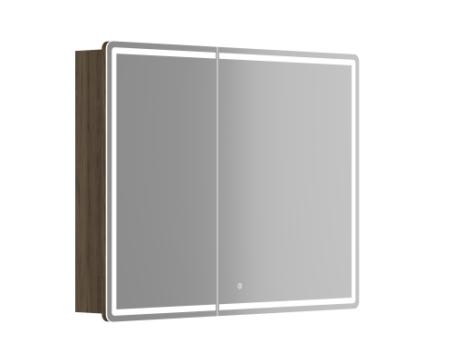 Зеркальный шкаф SANCOS Mirror 990x150х740 мм, с LED подсветкой, дуб чарльстон MI100ECH