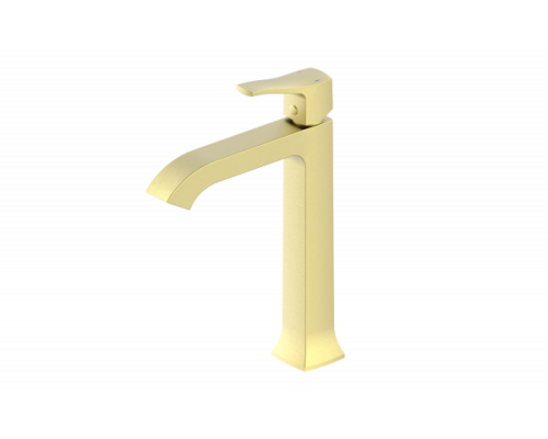 Смеситель для раковины высокий Wonzon&Woghand, Брашированное золото