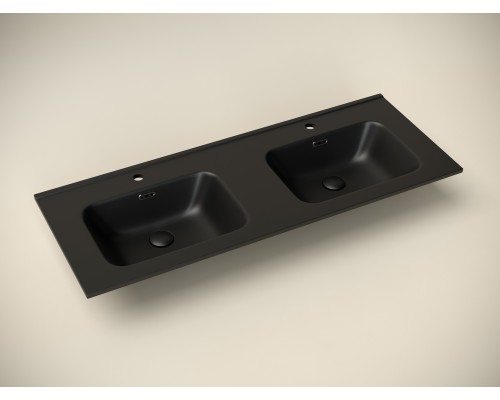 Умывальник накладной Ceramicanova Element 1210x465x180 черный матовый