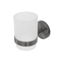 Стакан для зубных щеток Cezares Relax RELAX-TUMS-GM Оружейная сталь