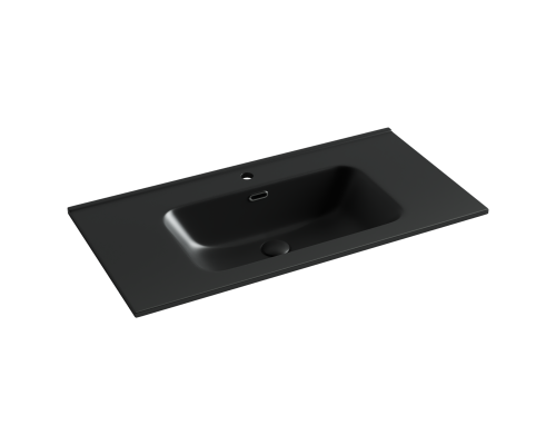Умывальник накладной Ceramicanova Element 910x465x180 черный матовый