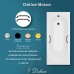 Ванна из литьевого мрамора Delice Bravo 150х70 матовая с черными ручками
