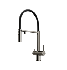 Смеситель для кухни SANCOS Imola SC4010GG с подключением фильтра для воды, вороненая сталь