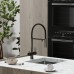 Смеситель для кухни SANCOS Imola SC4010GG с подключением фильтра для воды, вороненая сталь