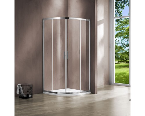 Душевой уголок Vincea Garda 800x800 хром стекло прозрачное
