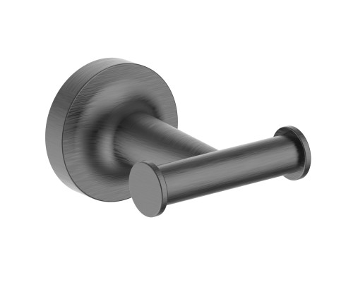 Двойной крючок для ванной Wonzon&Woghand SIMPLE, Темный графит WW-6525-BGM