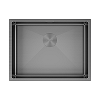 Мойка для кухни Paulmark NEXT-580 PM215844-GM вороненая сталь 580х440